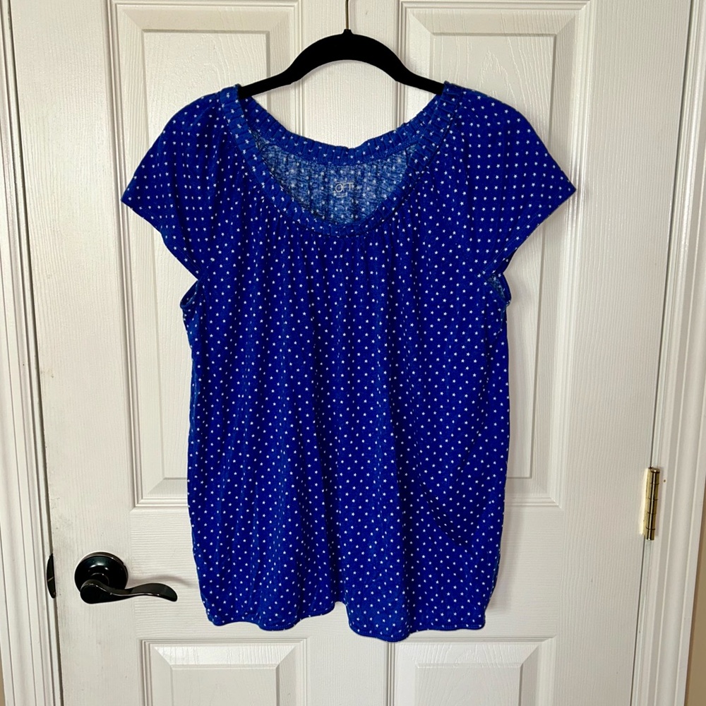 LOFT Blue Stars Top  ⭐️